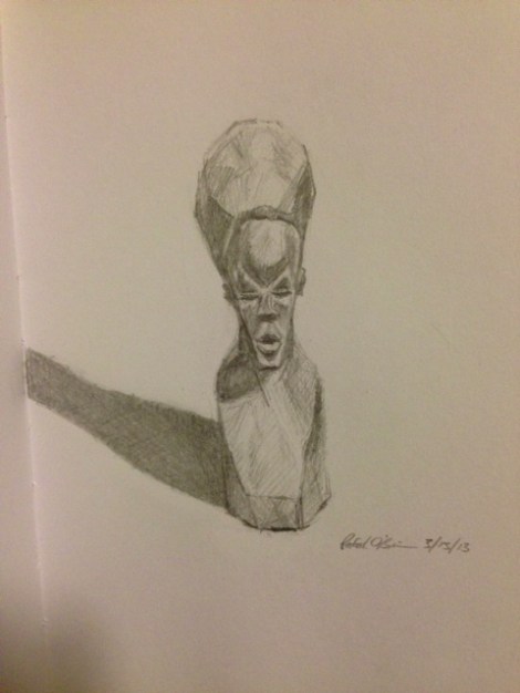 African wood carving