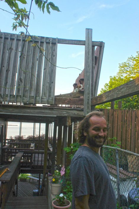 Booboo welcomes me back.  Copyright Michael Bencik 2013